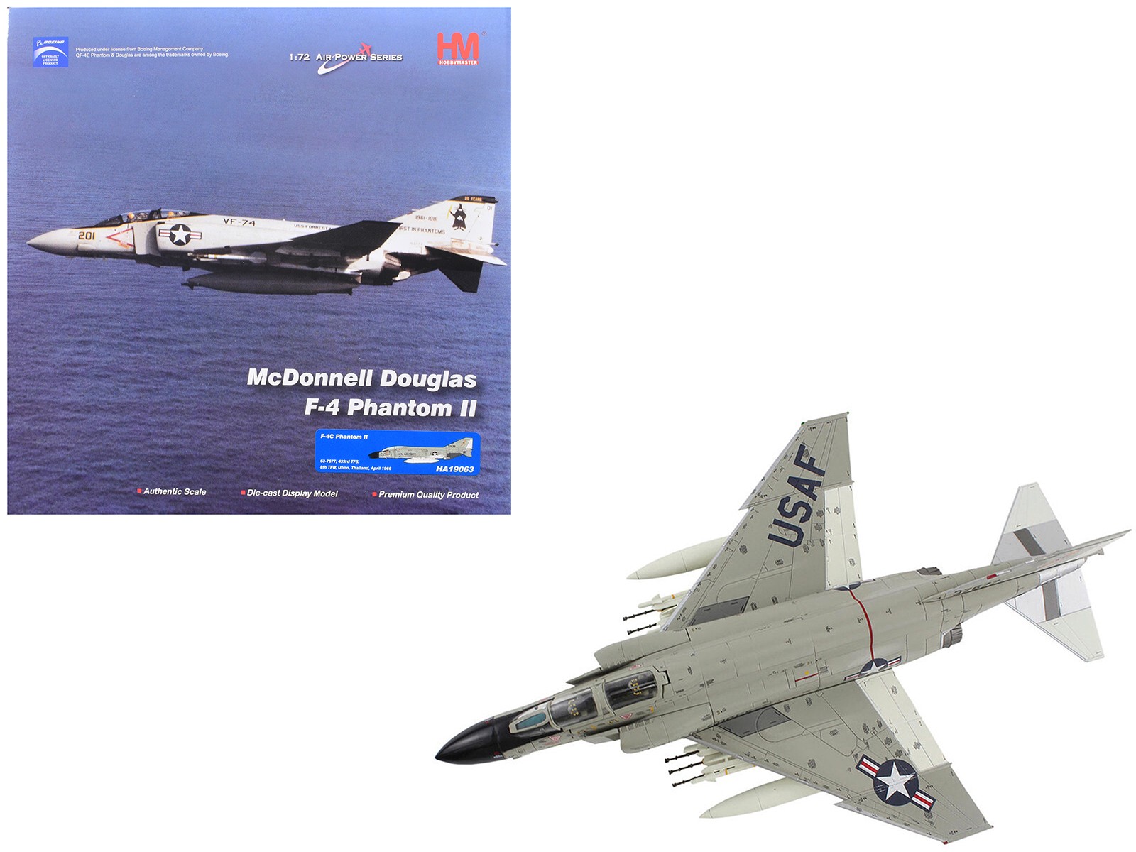 McDonnell Douglas F-4C Phantom II 433rd TFS 8th TFW Ubon (1966) USAF 1/72 HM