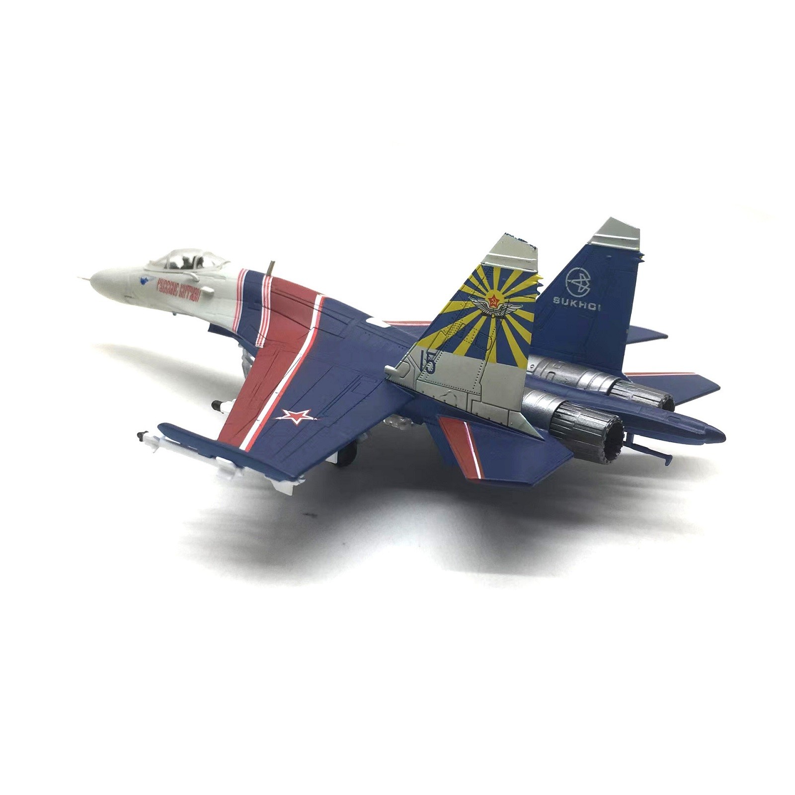 1: 100 Russian Su-27 Warrior Performance Aircraft Model Display Collection g