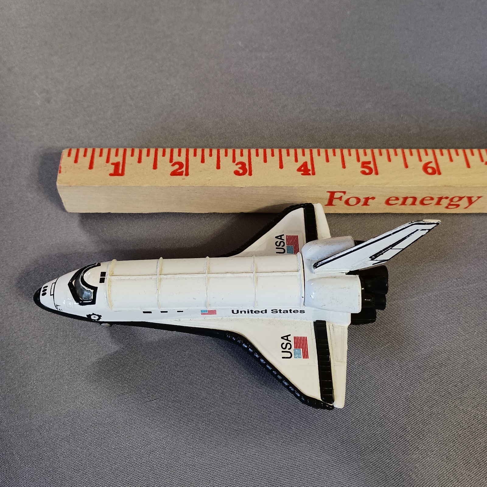 USA White Space Shuttle Diecast 5″ Replica Toy w/Pull Back Action United States