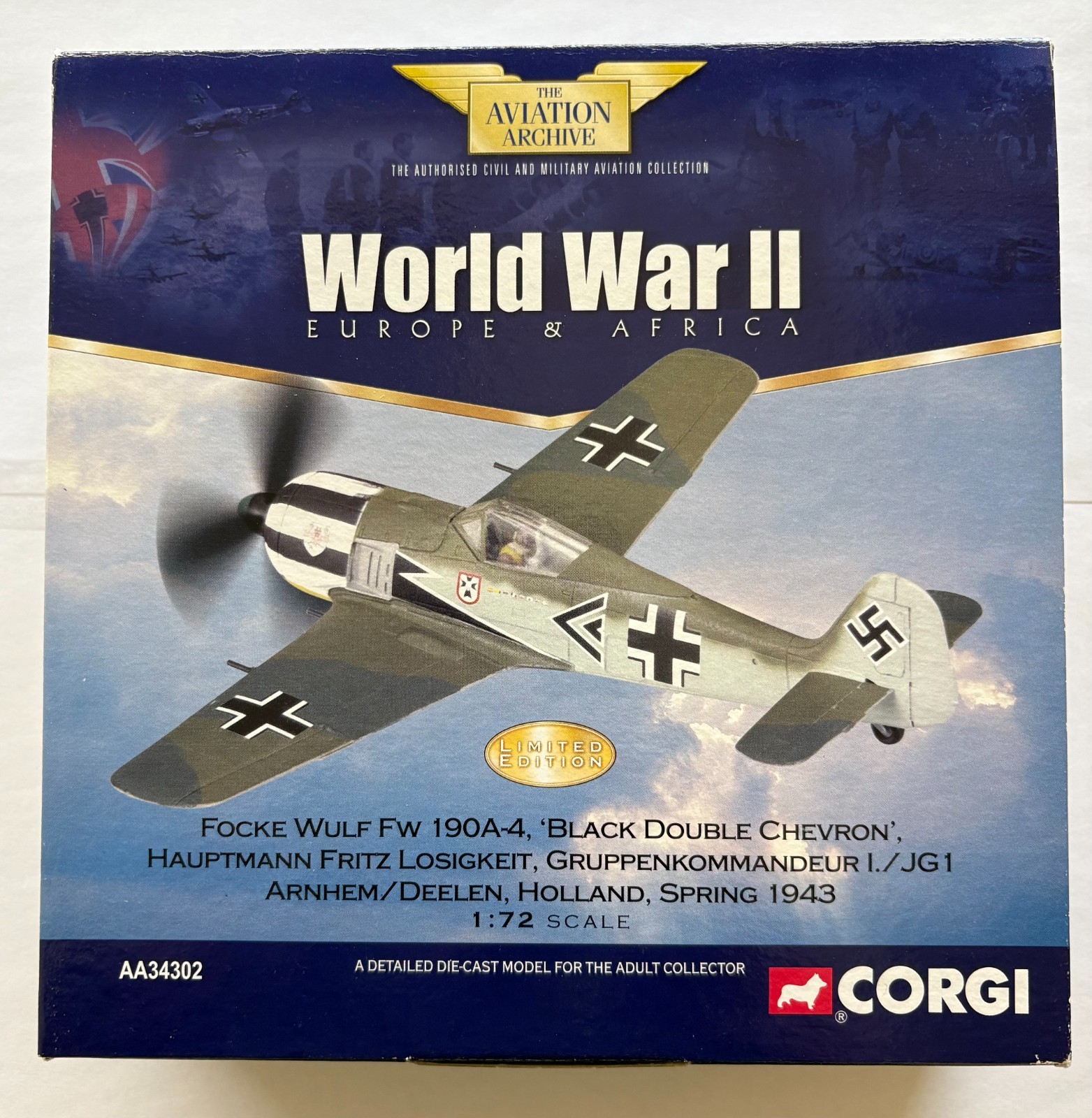 Corgi #AA34302 1/72 Focke-Wulf FW-190A * Western Front 1943