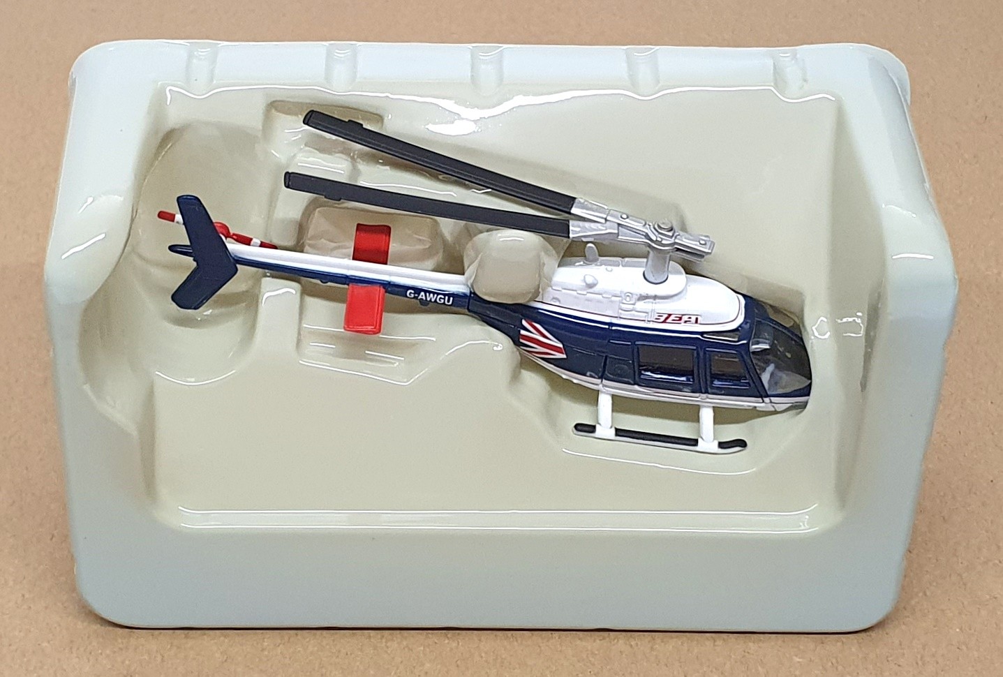 Corgi Diecast CS90470 – Augusta Bell 206B Jet Ranger II Helicopter BEA G-AWGU