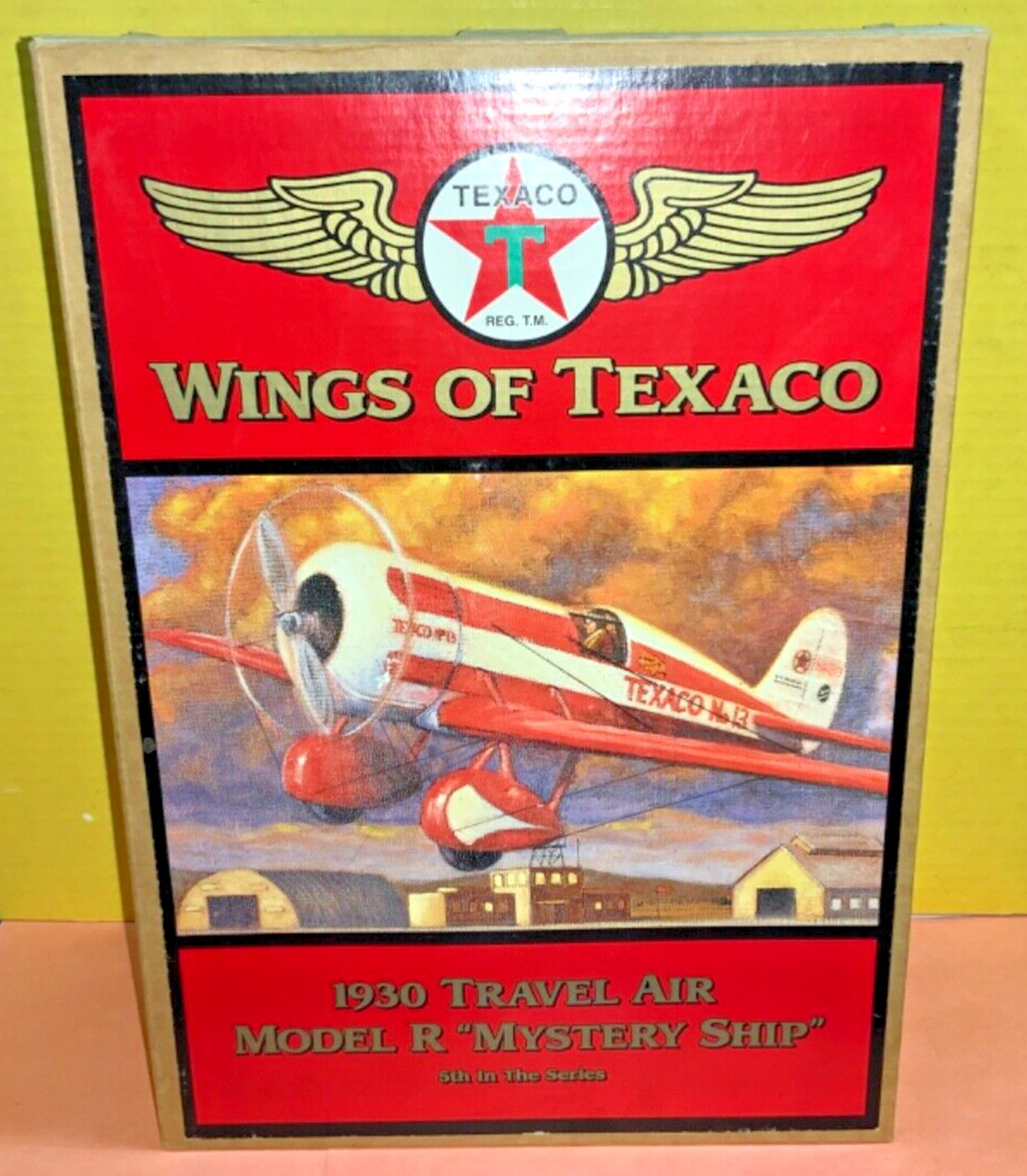 VTG 1997 Wings of Texaco 1930 Travel Air Model R Mystery Ship – AS IS w/ Box
