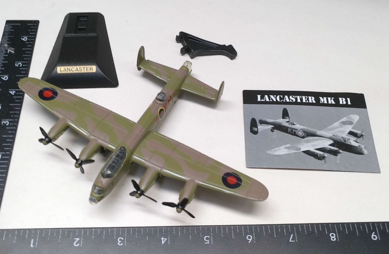 1:100 MK B1 Lancaster Airplane Diecast by Motor Max #63158 w/Stand NEW NO BOX