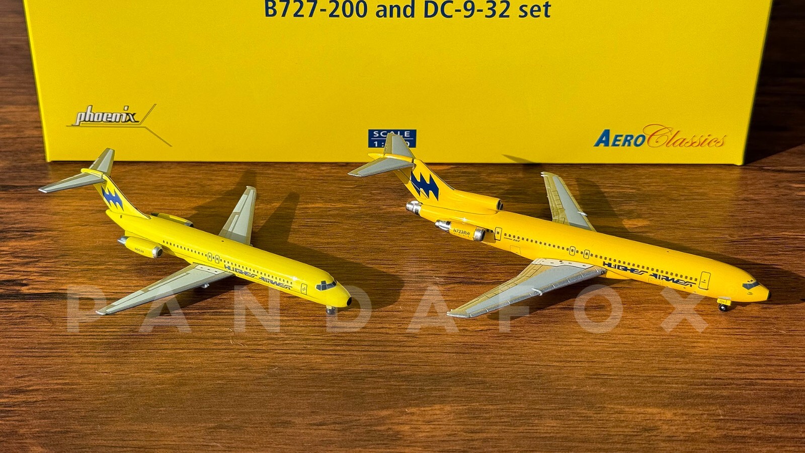 Hughes Airwest B727-200 & DC-9-30 Set Aeroclassics Phoenix AC18166 1:400 RARE
