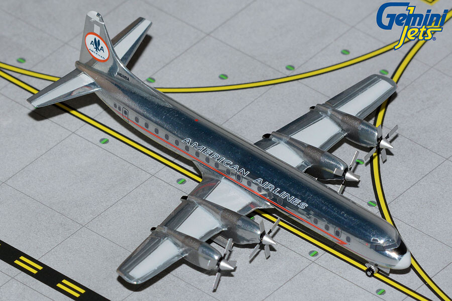 American Airlines L-188 Electra Gemini Jets GJAAL1718 Scale 1:400 IN STOCK
