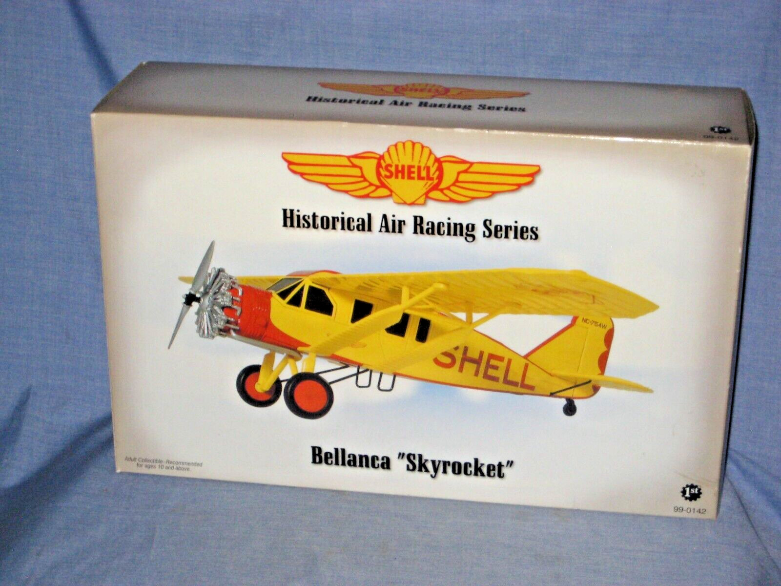 Shell Oil Bellanca Skyrocket Airplane Model Historical Racing Series Die Cast