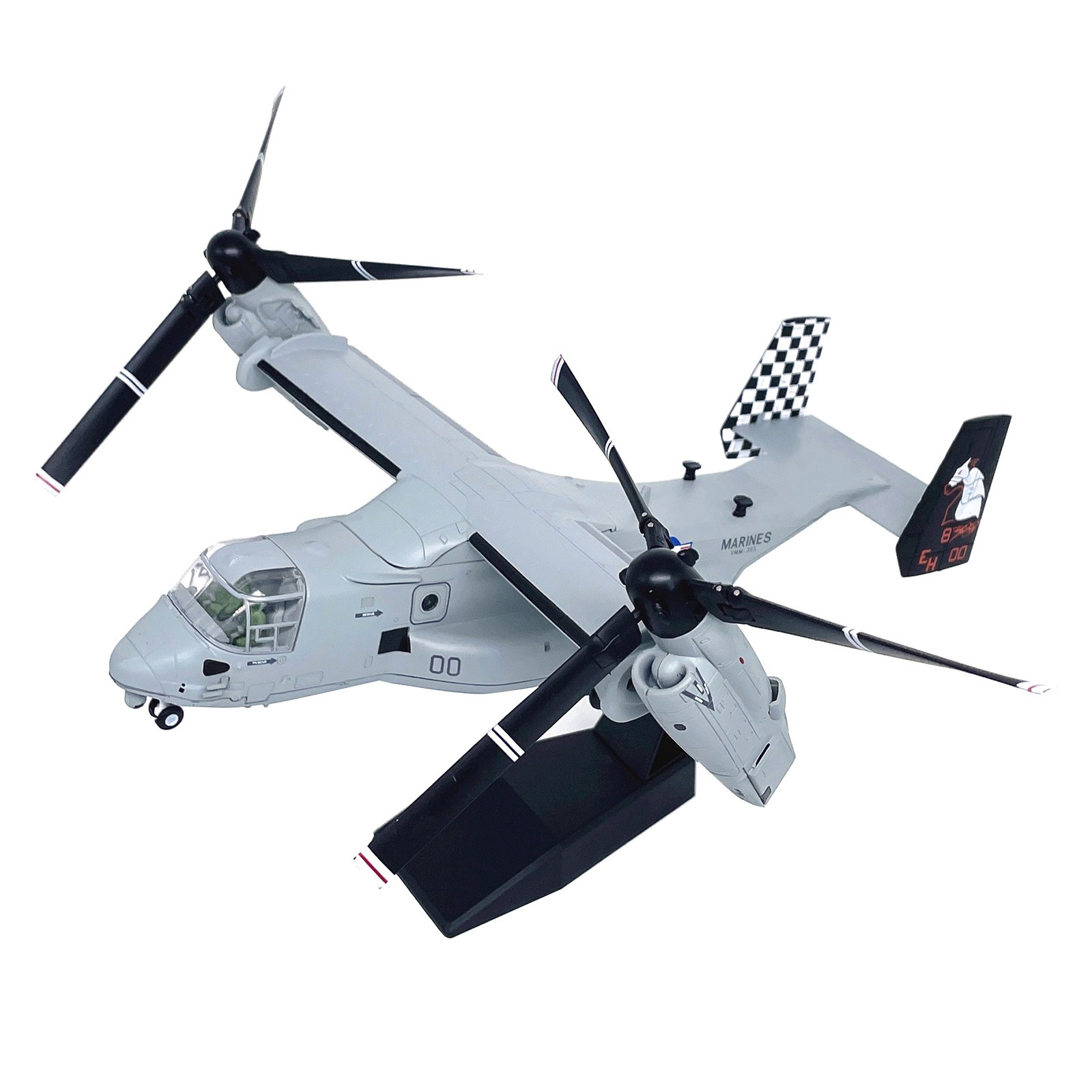 V-22 Osprey Tiltrotor Military Aircraft Model 1:72 Scale Alloy 24cm Display