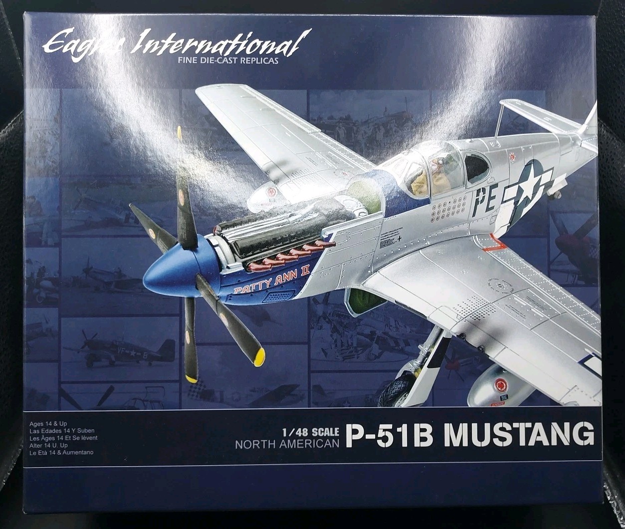 Eagles International 1/48 P-51B Mustang USAAF Flying Tigers No. 10004 Diecast