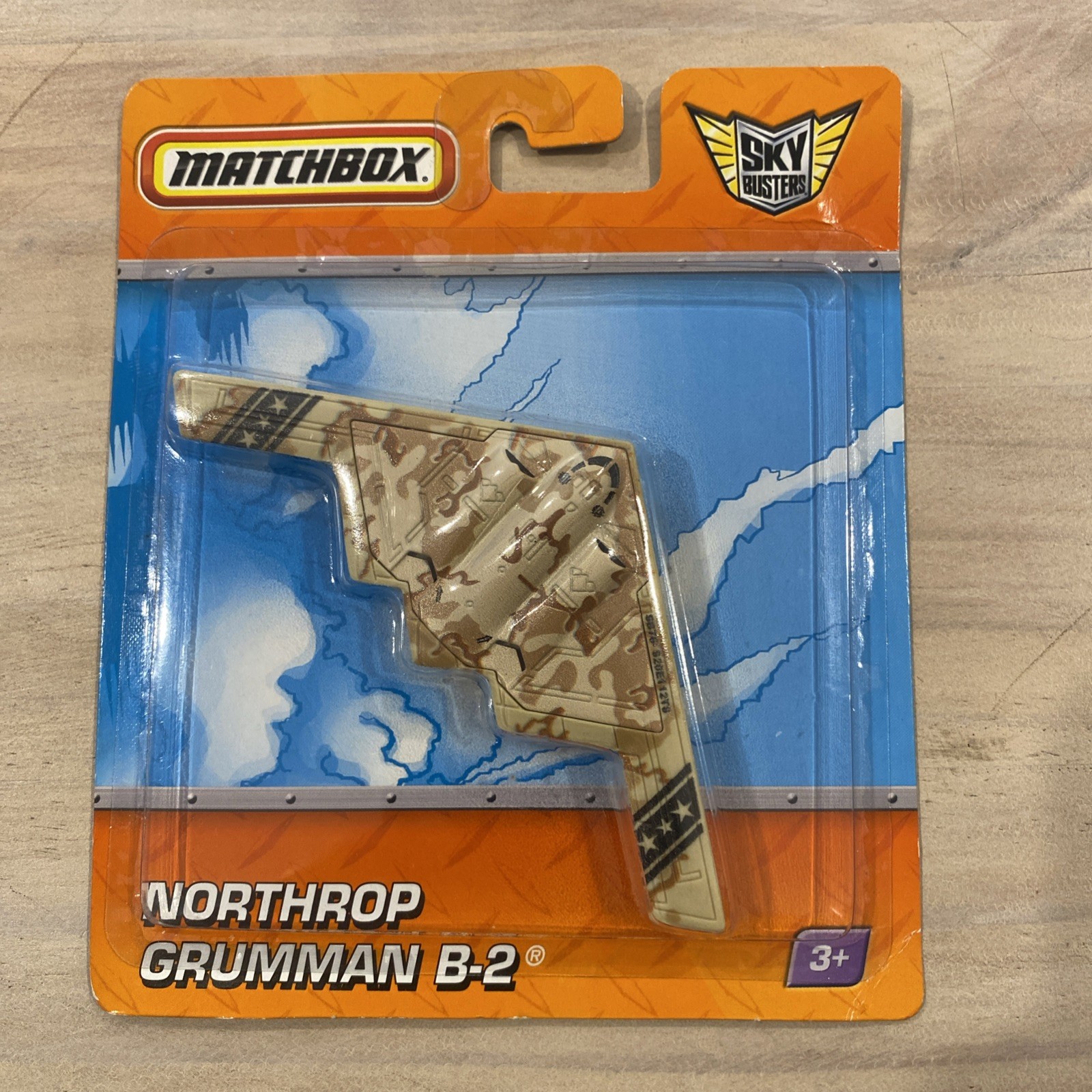 2009 Matchbox Sky Busters Northrop Grumman B-2 (Dessert Tan – Stars & Stripes)