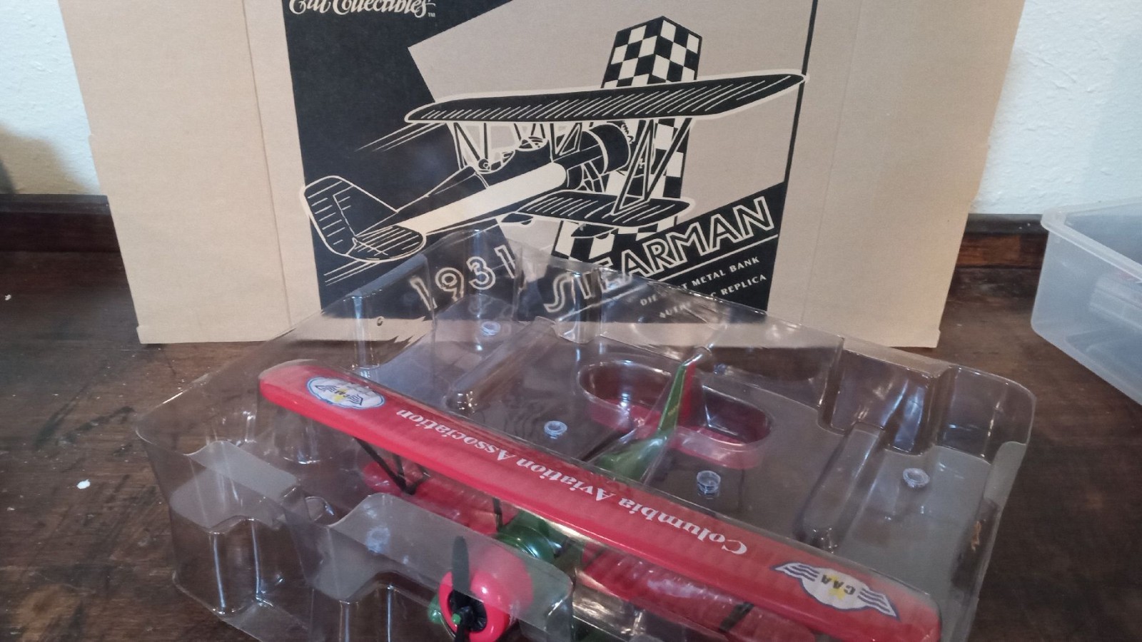 Ertl Collectibles 1931 Stearman 285 of 500 Die cast 12″ 1999 COLUMBIA AVIATION