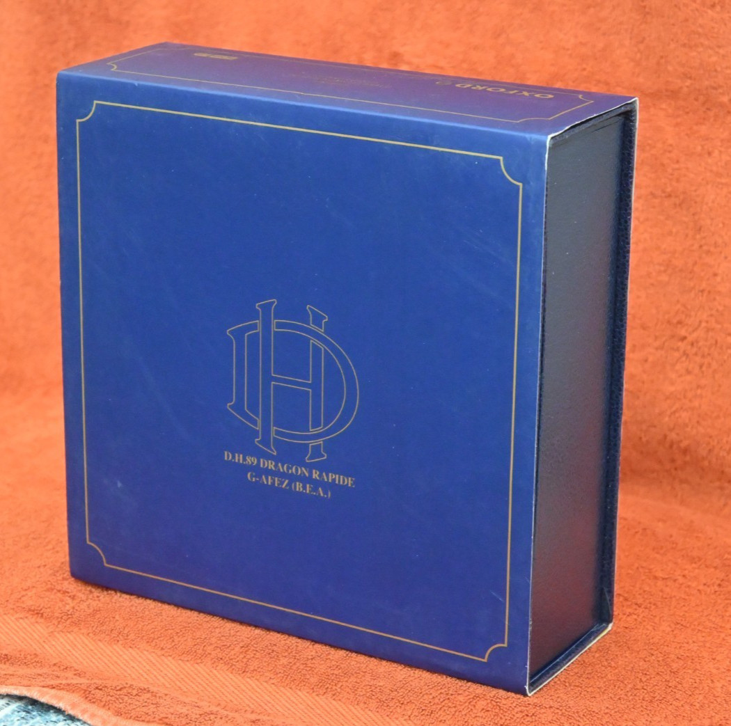OXFORD DIECAST 1/72 D.H.89 DRAGON RAPIDE G-AFEZ (B.E.A.) MINT IN DELUXE CASE @
