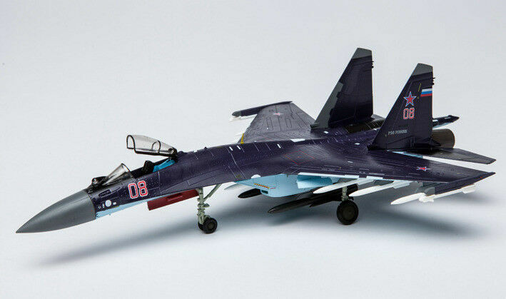 AF1 1/72 Russian SU-35 (Purple) Super Flanker Fighter Diecast Model