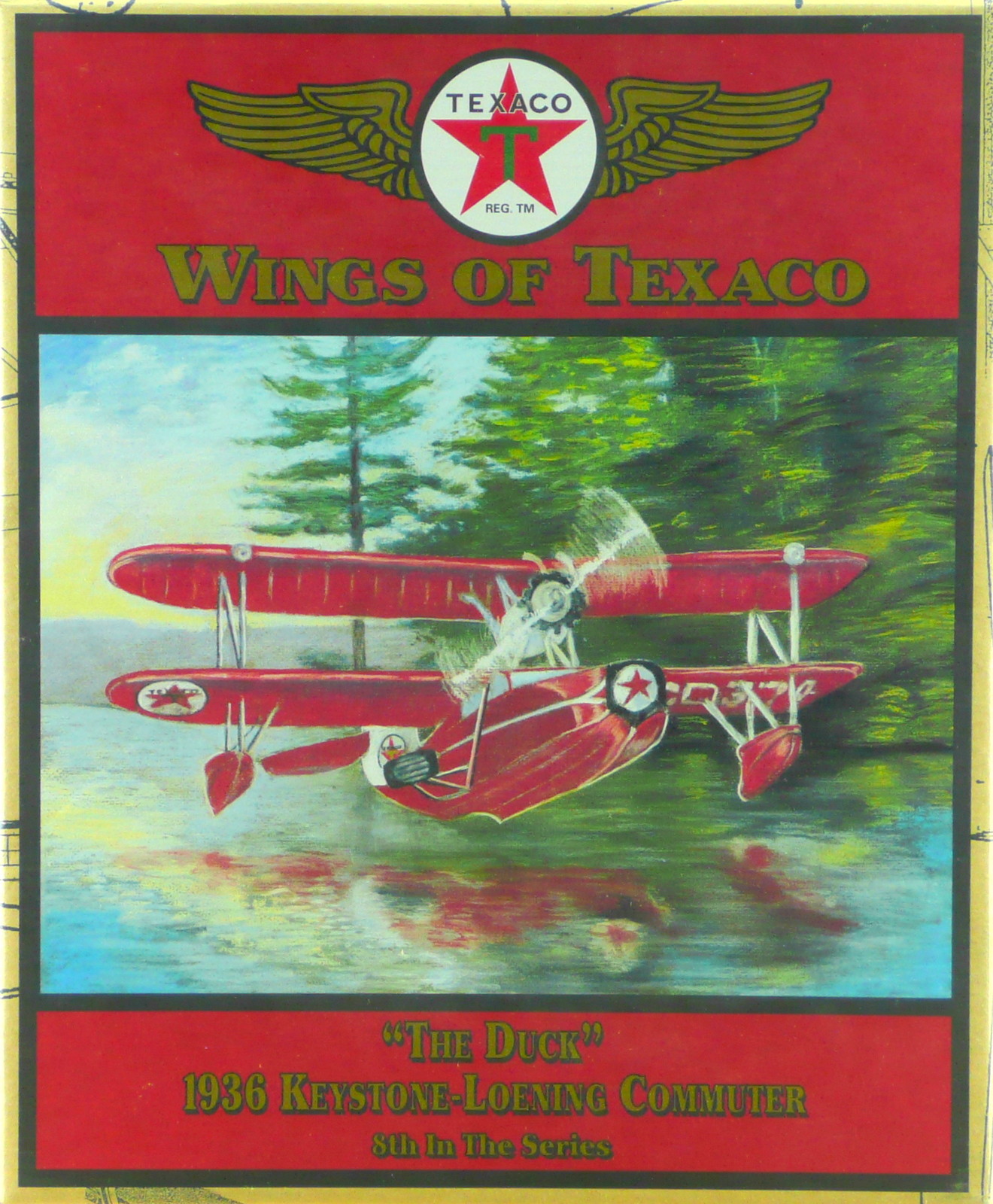Wings Of Texaco “The Duck” 1936 Keystone-Loening Commuter Diecast Mtl Bank (#8)