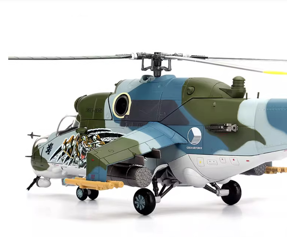 1:48 BLESS Czech Air Force Mi-24V Hind NTM 2011 Attack Helicopter Diecast Model
