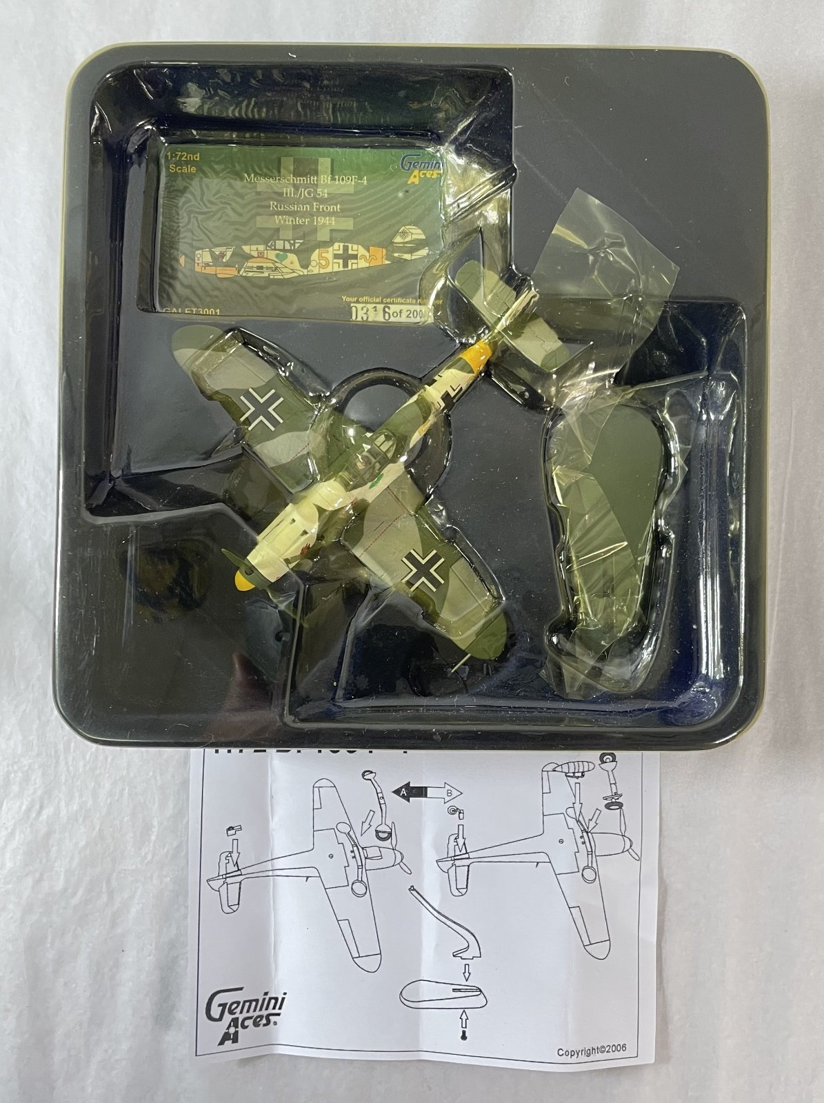 Gemini Aces 1:72 Bf 109F-4 Messerschmitt III./JG 54 Russian Front GALFT3001 New