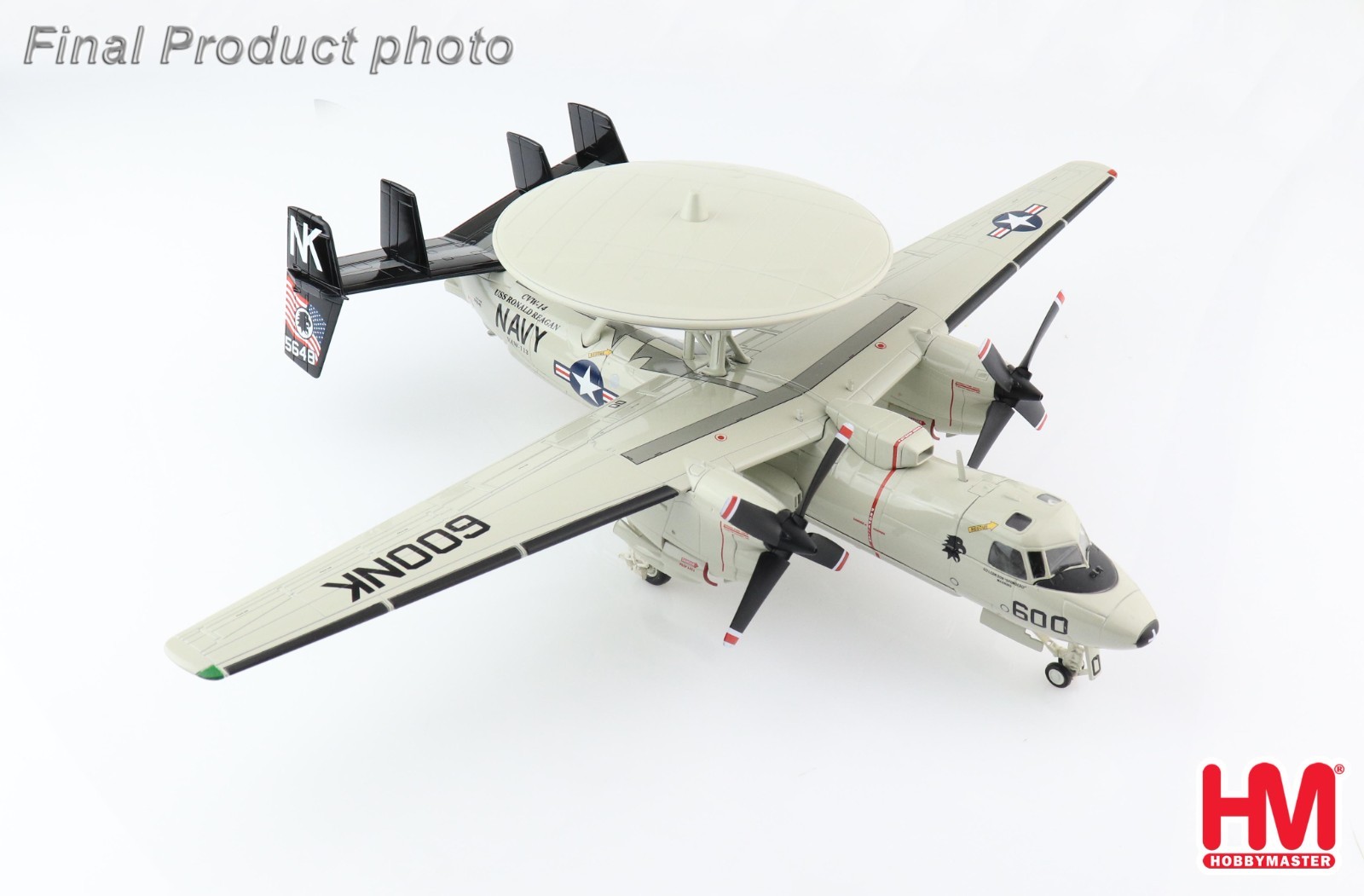 Hobby Master 1/72 Grumman E-2C Hawkeye USN VAW-113 Black Eagles USS R. Reagan