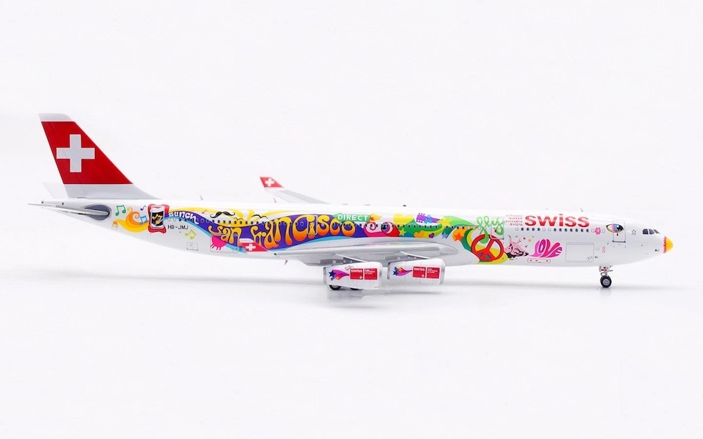 Swiss (San Francisco Livery) / Airbus A340-300 / HB-JMJ / AV4319 / 1:400 *LAST*