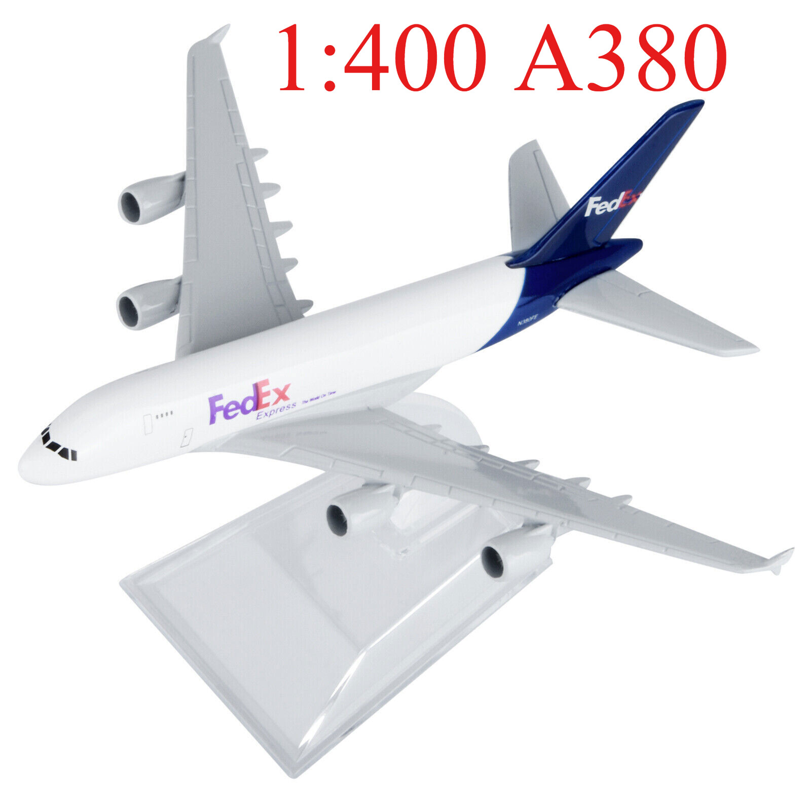 1/400 16cm Fedex A380 Airplane Model Diecast Transportation Aircraft Ornaments