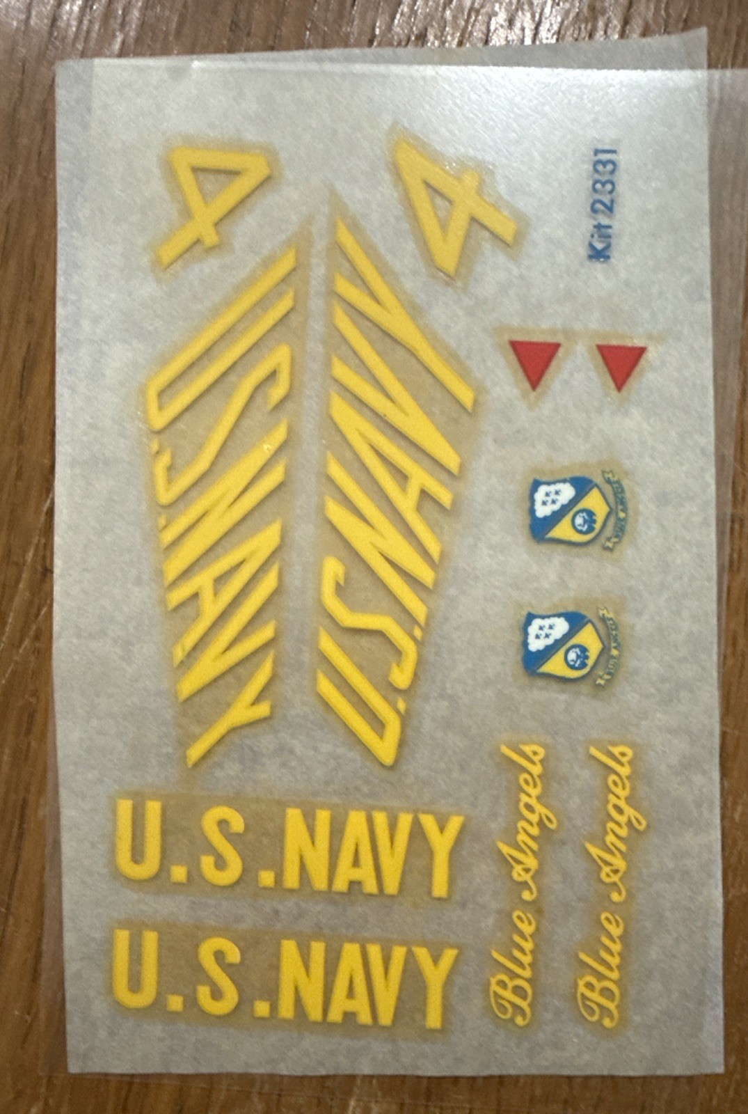 Blue Angels F7U-1 Cutlass Navy Fighter Jet Lindberg Model 1982 Made n USA 2331