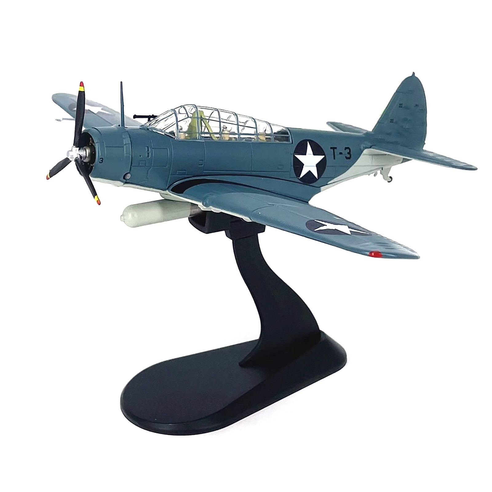 1/72 Scale Diecast Alloy WWII US Navy TBD Devastator Bomber Simulation Model