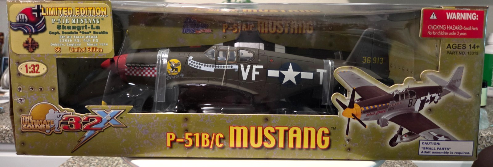 The Ultimate Soldier P-51B/C Mustang 1/32 Military Airplane