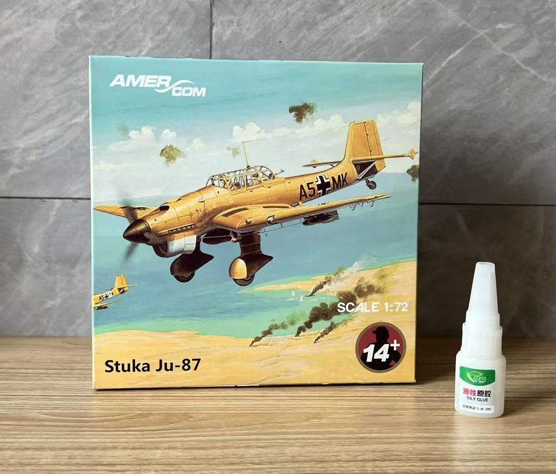 WLTK German Junkers Stuka Ju-87B Dive Bomber 1/72 Diecast Aircraft Model