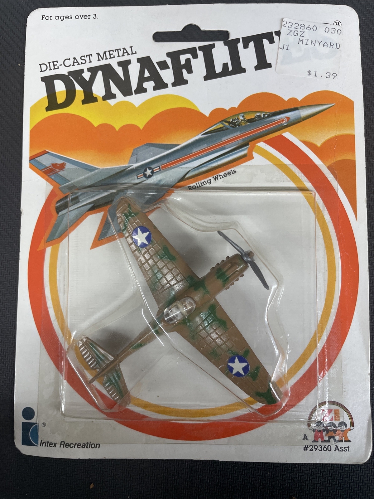 Vintage 1982 Zee Toys Dyna-Flites Sun Air Racing N864