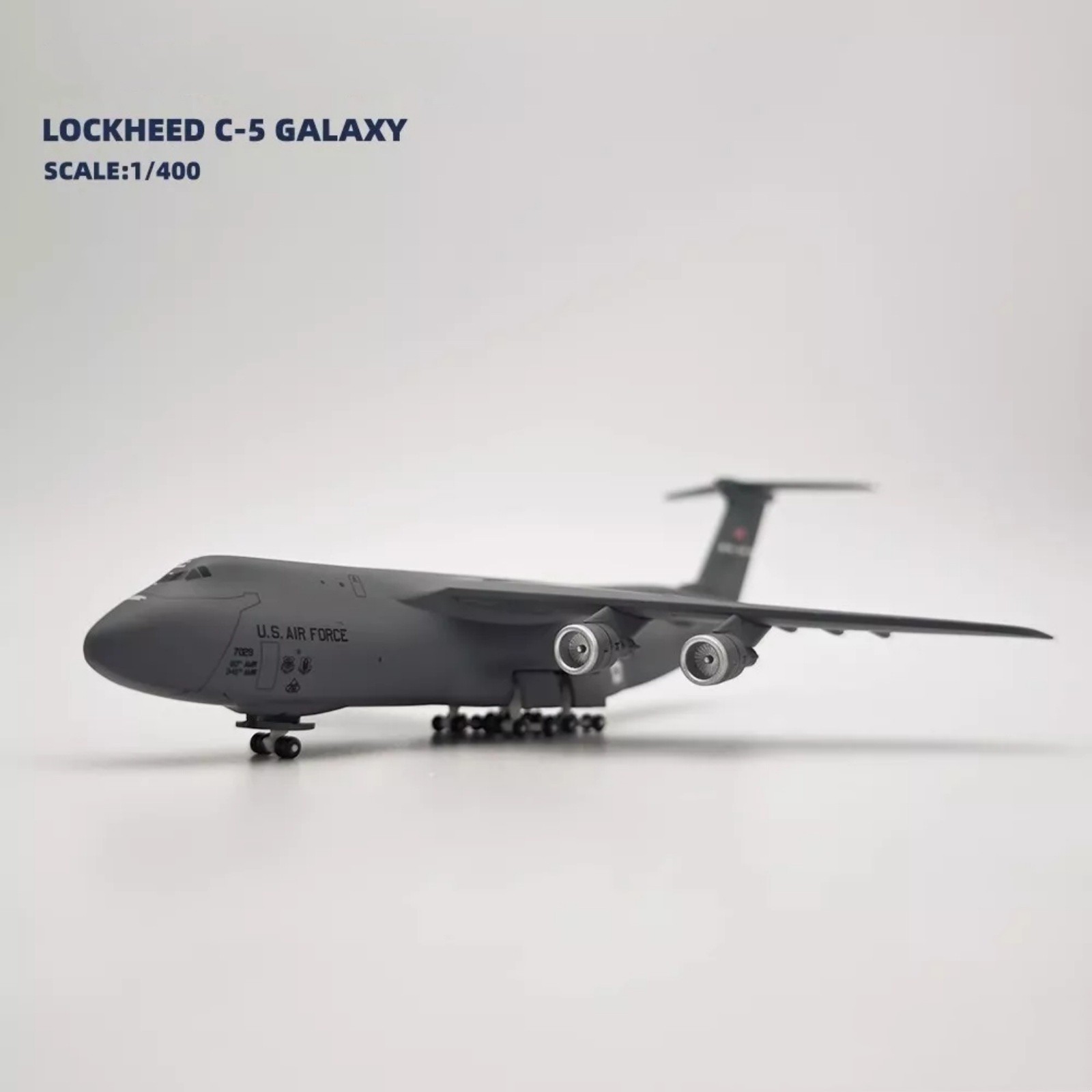 18.5cm Diecast 1/400 USAF For Lockheed C-5 Transport Aircraft Model Toy Gift