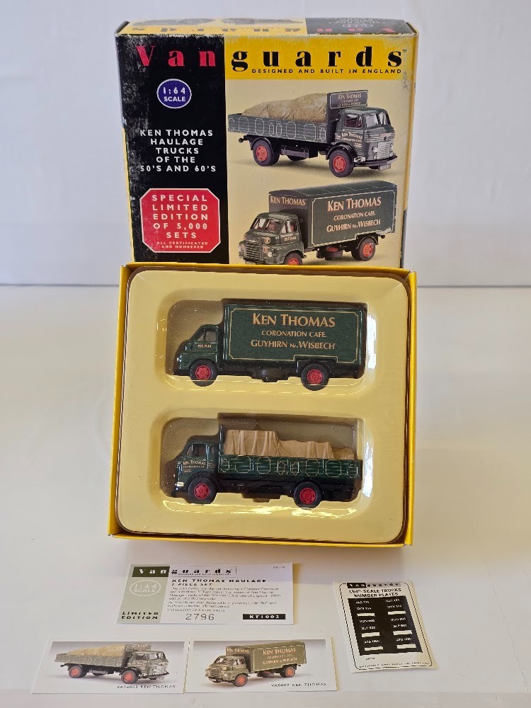 Vanguards KT1002 Ken Thomas Haulage Trucks 1950s 60s 1:64 Ltd Edition