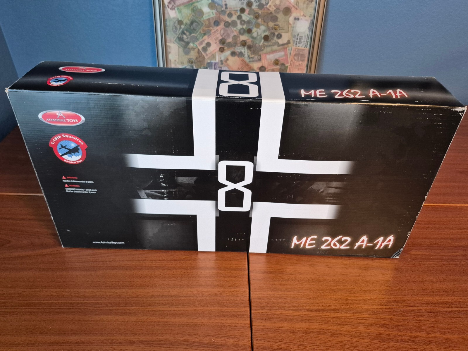 1:18 ADMIRAL TOYS ME-262 A-1A #8 WALTER NOWOTNY 5TH HIGHEST ACE W/258 VICTORIES