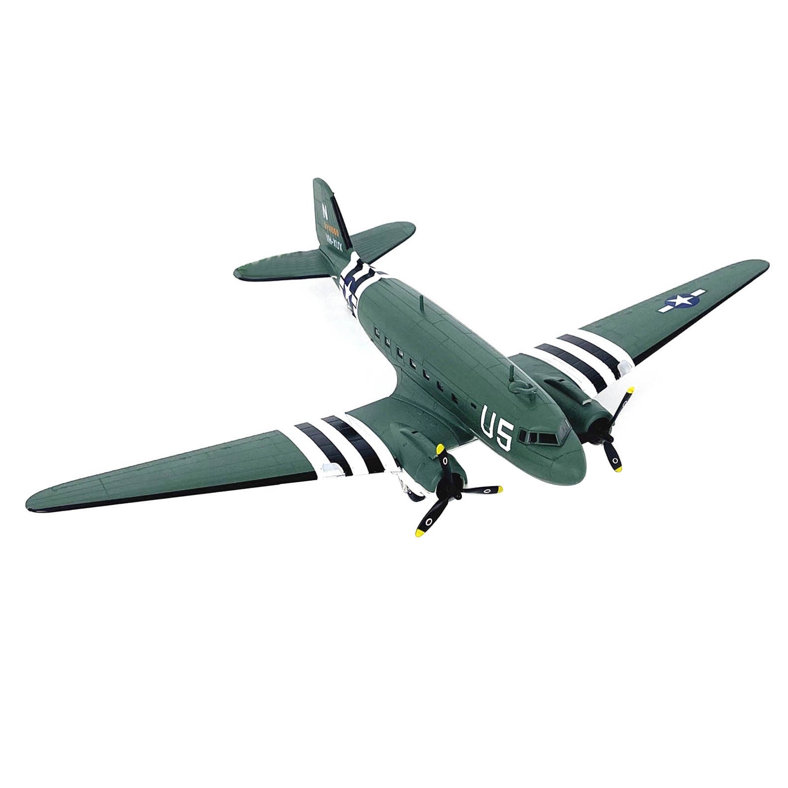 USAAF Douglas C-47 Skytrain 1/100 Diecast Alloy Model Transport Plane Display