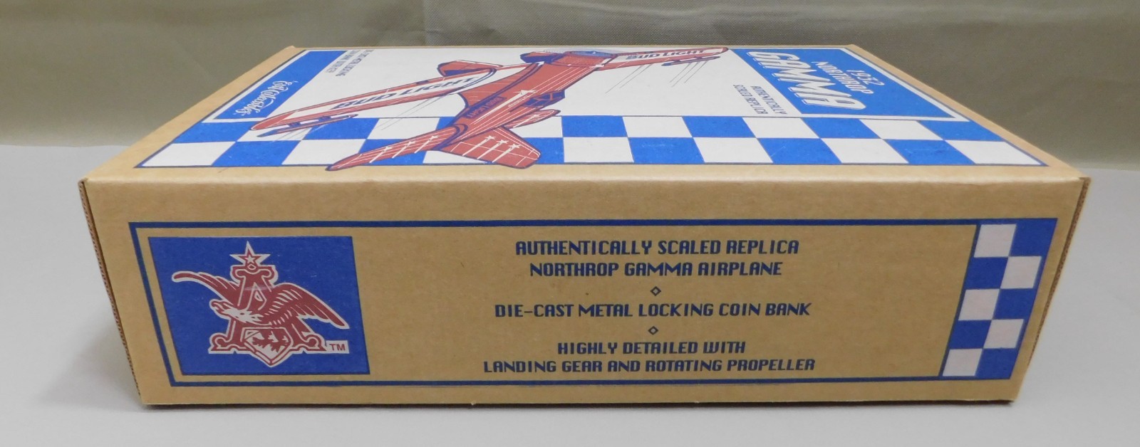 1932 Northrop Gamma Bud Light Racing Airplane Die Cast Bank Ertl 1995 F241