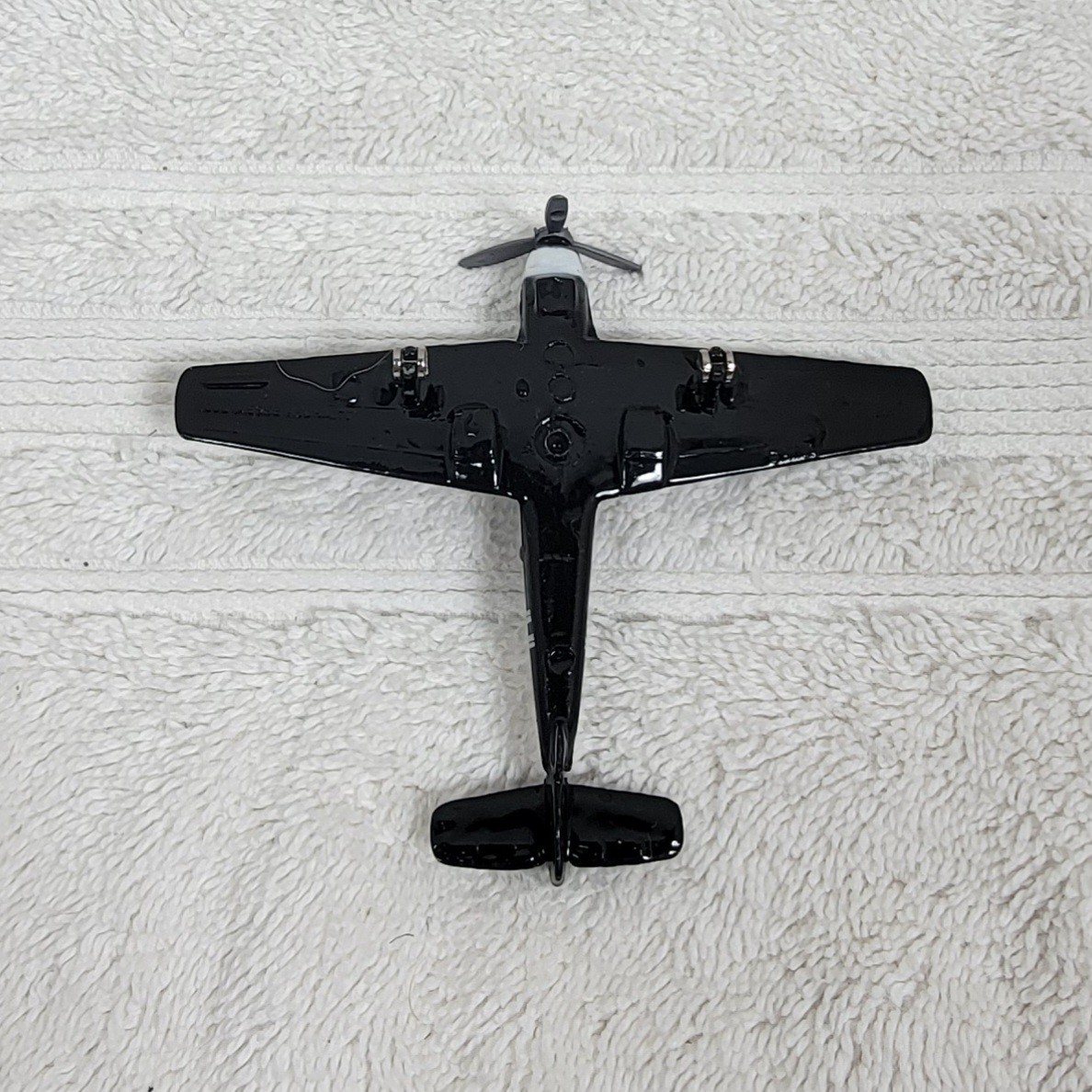 Messerschmitt 109E Airplane Black White 3.25″ Die Cast A23