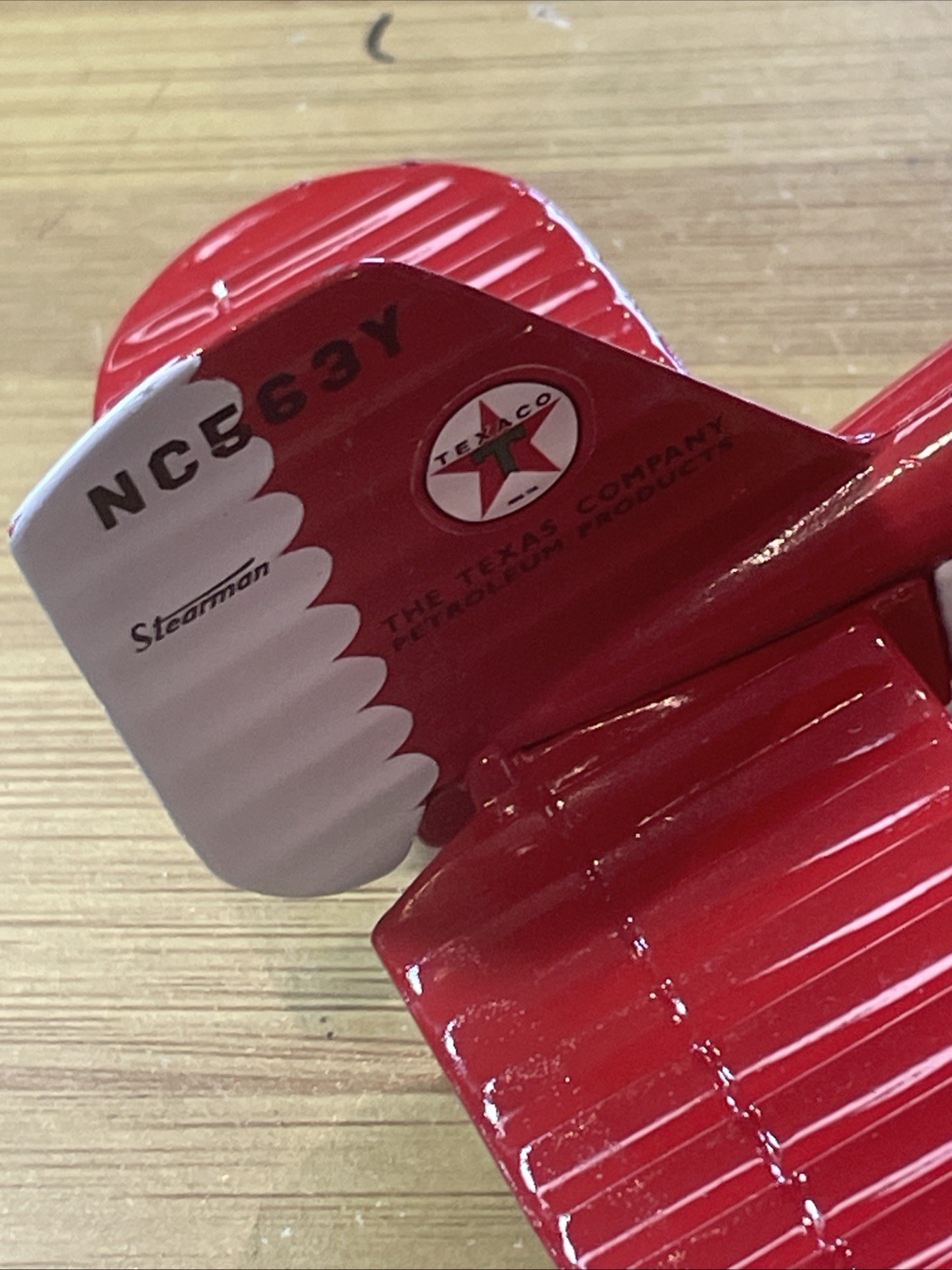 Ertl Wings of Texaco Die Cast Bank 1931 STEARMAN BIPLANE 1/38