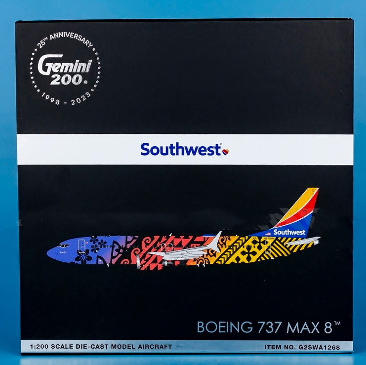 1:200 GeminiJets Southwest BOEING 737 MAX 8 Airplane Diecast Aircraft Model