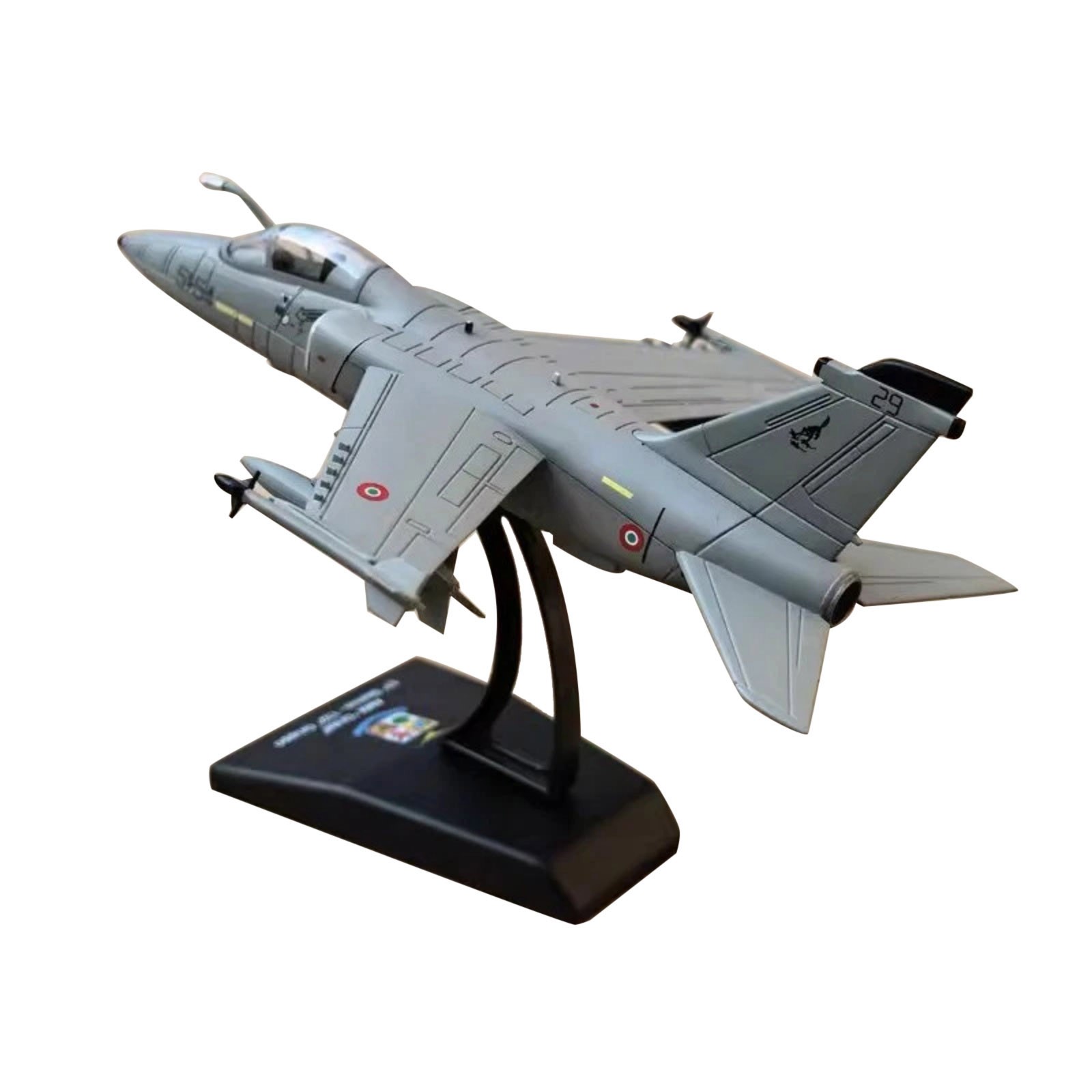 Italian Air Force AMX Ghibli 1:100 Model Alloy Attack Jet Comes With Stand
