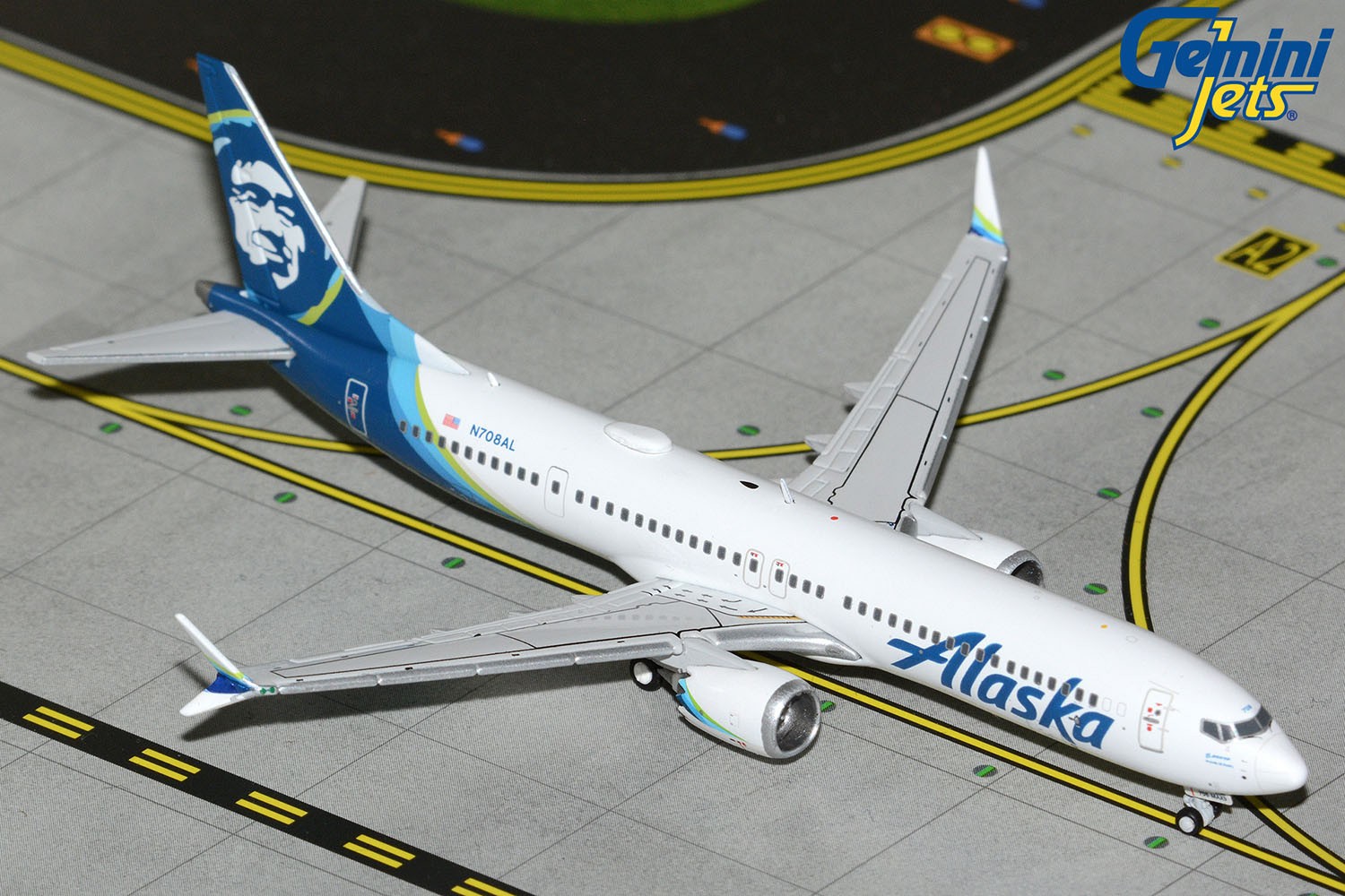 GeminiJets 1:400 Alaska Airlines Boeing 737 MAX 9 N708AL GJASA2393 IN STOCK