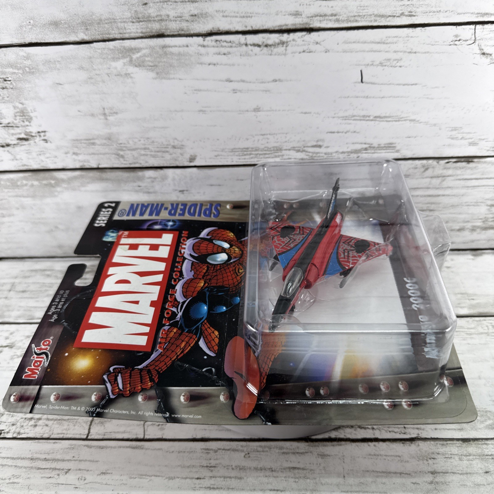 Maisto Ultimate Marvel Spider-Man Mirage 2000C Jet Diecast 2003 Air Force