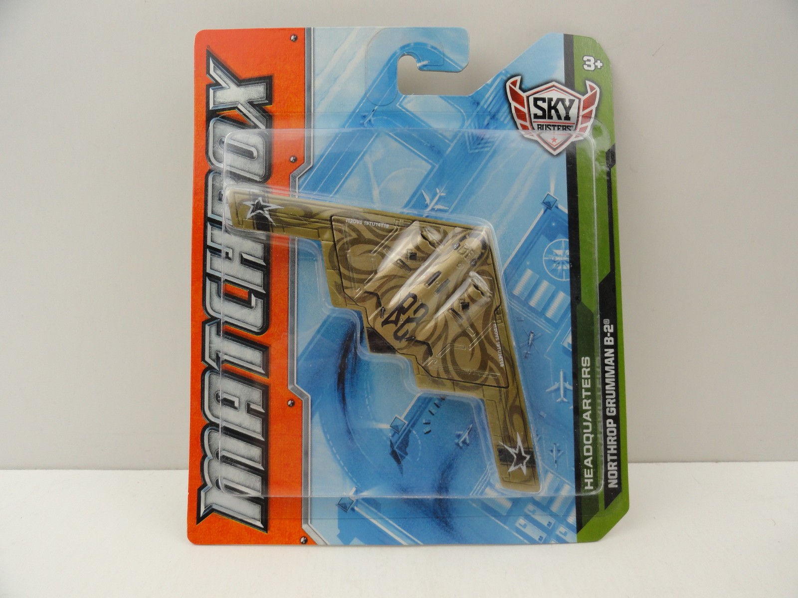 2012 Matchbox Sky Busters Headquarters Northrop Grumman B-2 (Gold)