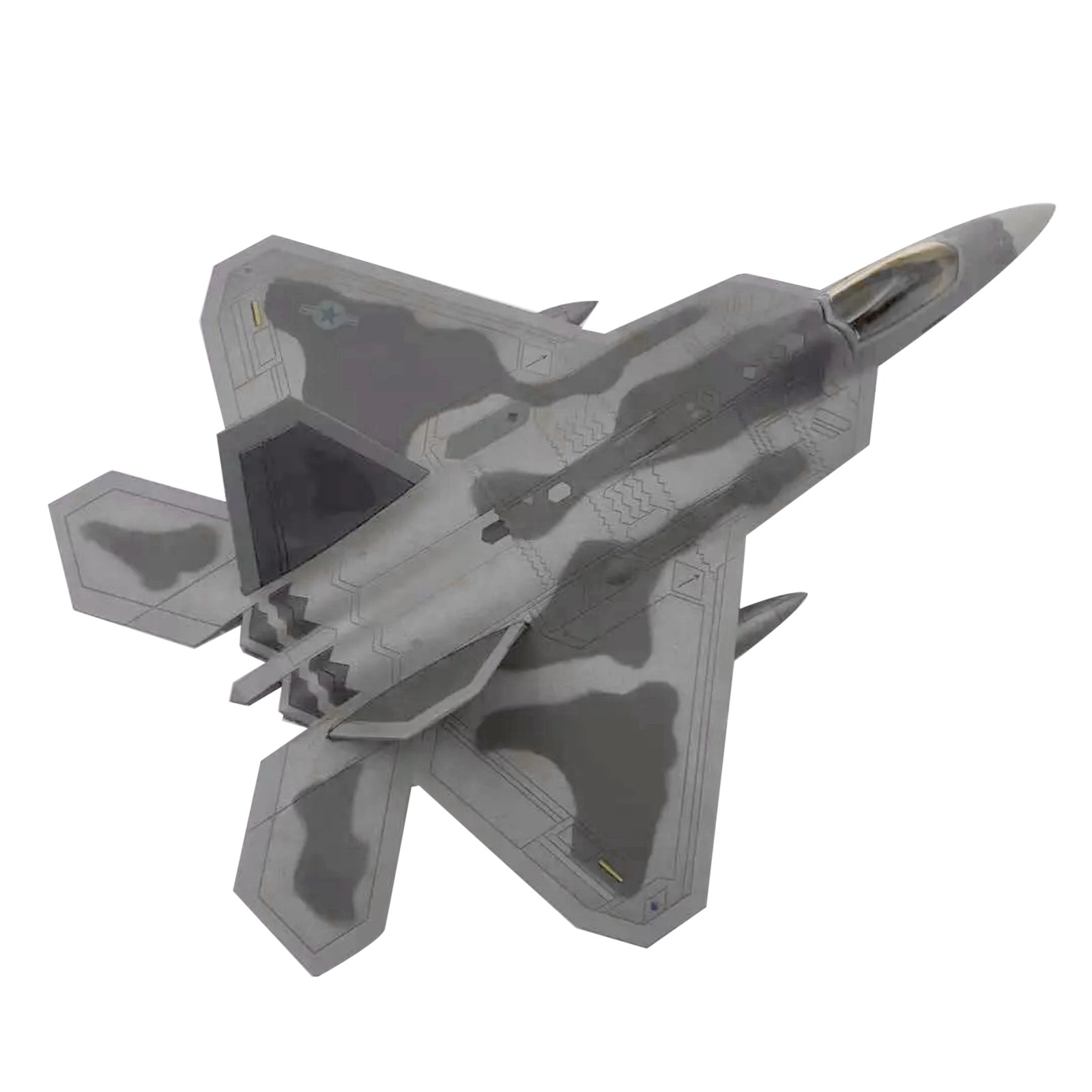 1/72 F-22 Fighter Bomber Aircraft Diecast Fighting Jet Airplanes Model Display