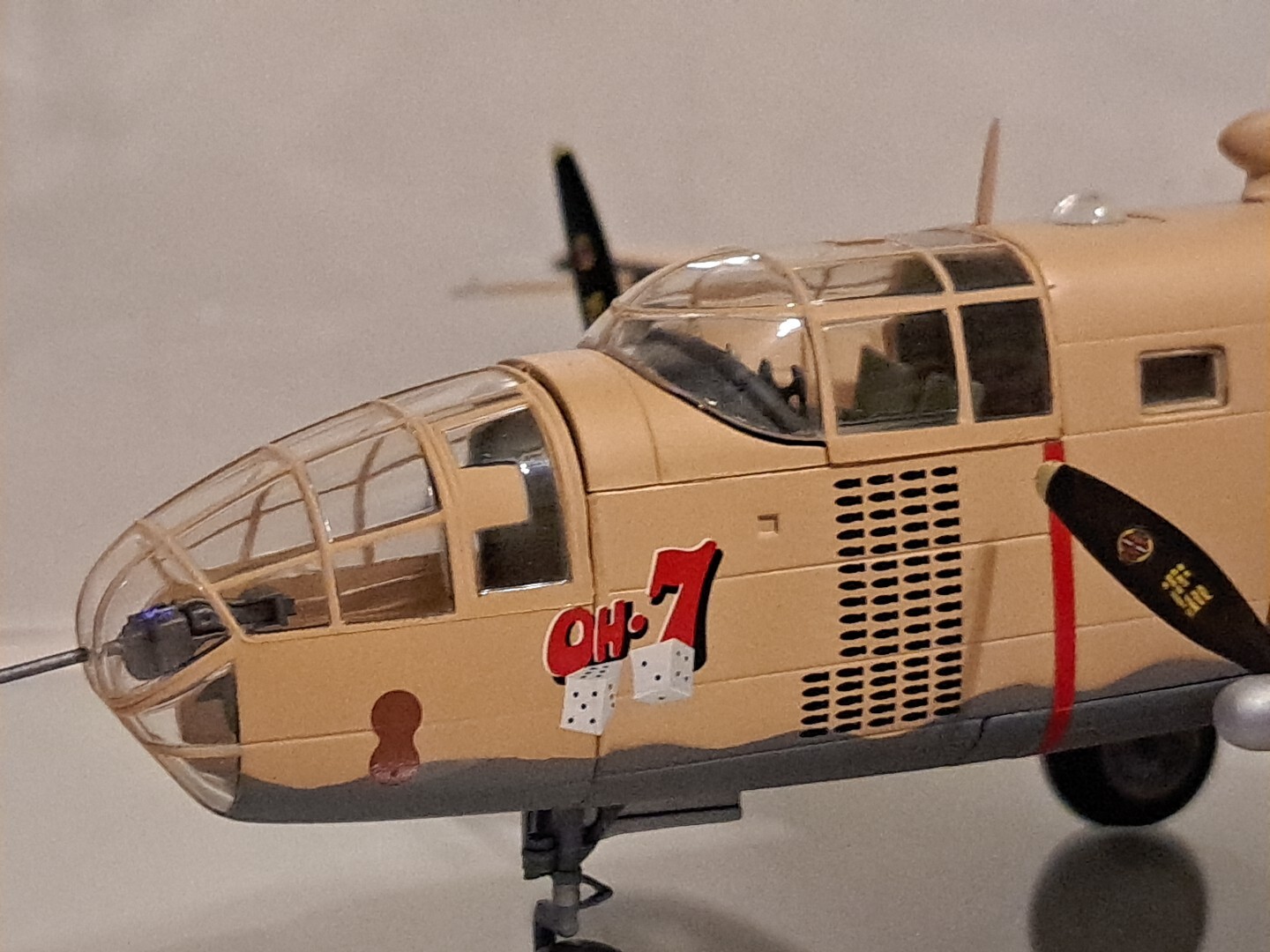 1:48 scale B 25 D Mitchell US Air Force medium Bomber diecast plane model