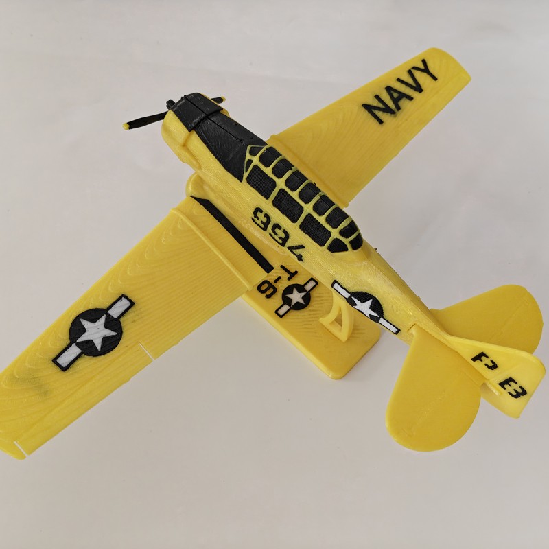 3D Printed 1:48 Military Model WW2 US Navy T-6 Texan Trainer Aircraft Collection