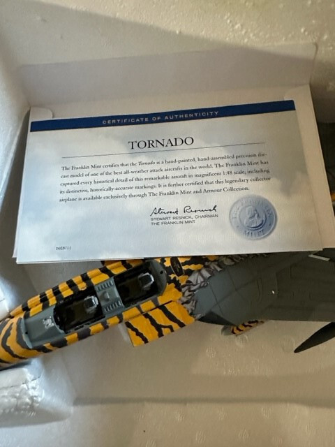 Franklin Mint Armour Panavia Tornado “NATO Tiger Meet” #B11E403 1:48 Scale