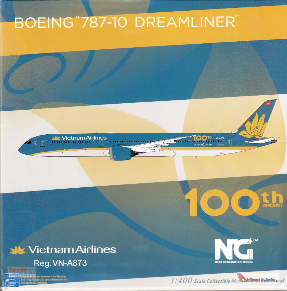 NGM56016 1:400 NG Model Vietnam Airlines B787-10 Reg #VN-A873 ‘100th Aircraft’