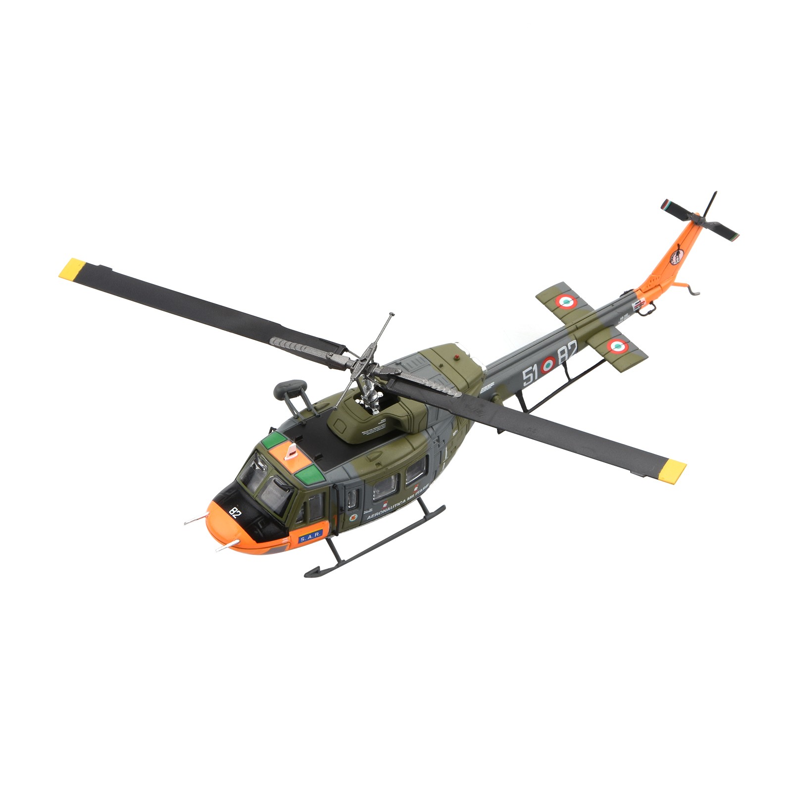 Italian Navy For Agusta-Bell AB 212 1:100 Alloy Helicopter Model Swing Wings