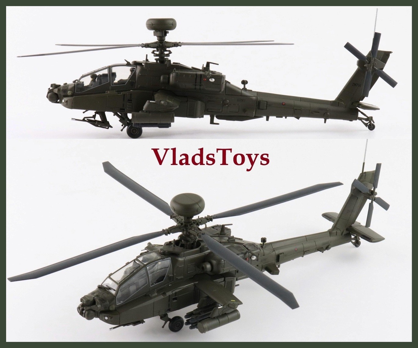 Hobby Master 1/72 AH-64E Apache Echo ZM714 British Army Middle Wallop HH1220