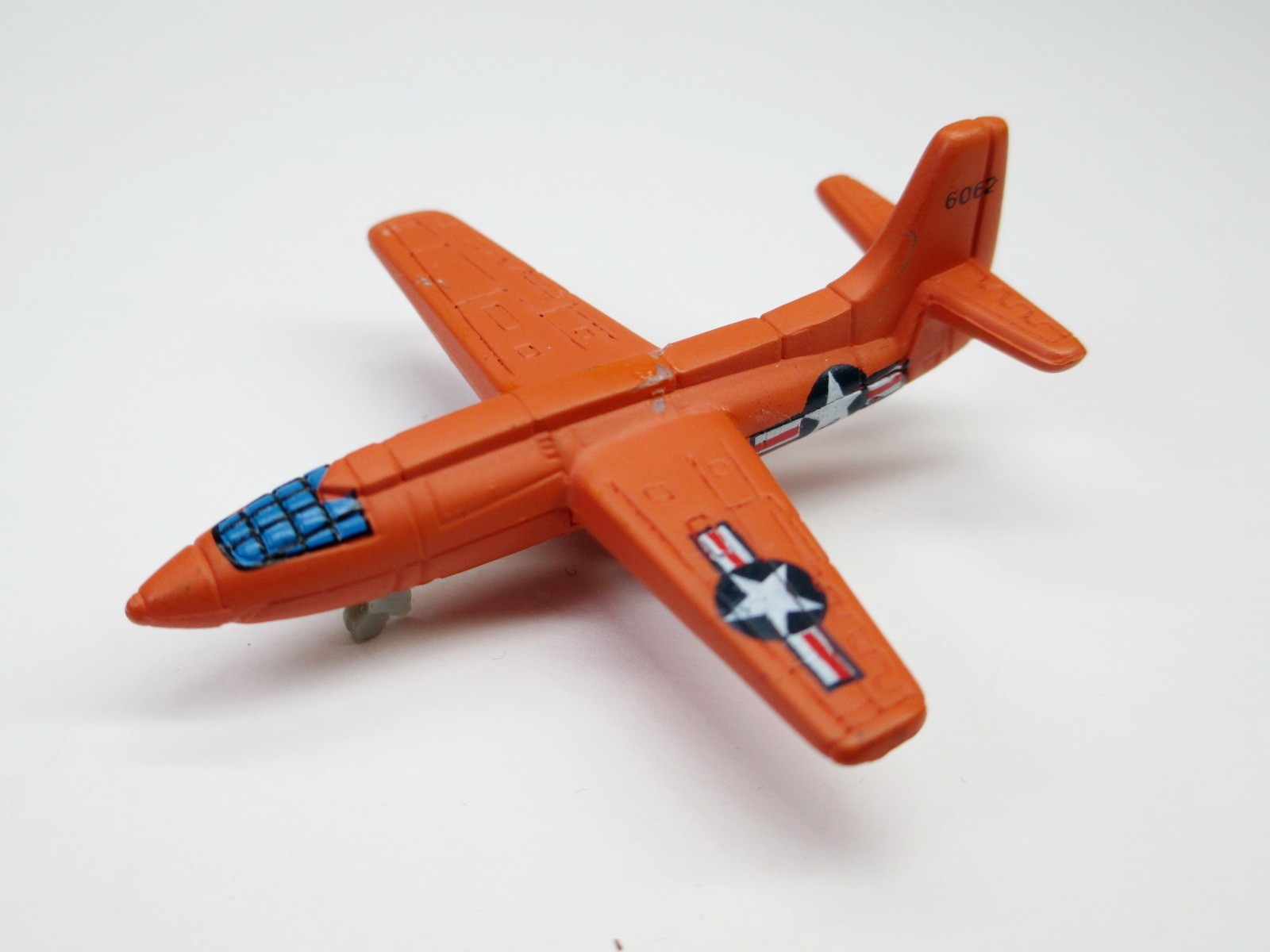 Micro Machines Military Bell X-1 Aircraft Orange Rocket USAF Plane Galoob