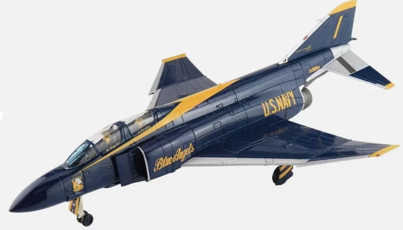 Hobby Master 1:72 F-4J Phantom Blue Angels Harley Hall AMHI Guy Giuffrai HA19059