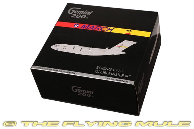 GeminiJets 1:200 C-17A Globemaster III USAF 452nd AMW #05-5144