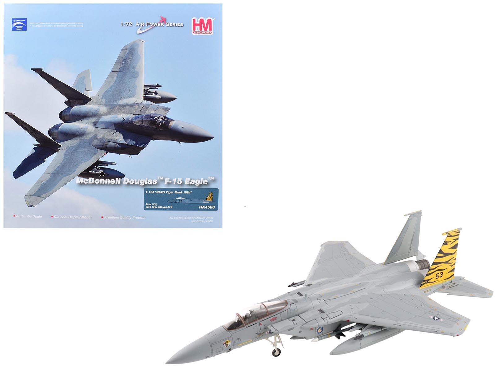 McDonnell Douglas F 15A Eagle Fighter Aircraft United States Air Force 1/72